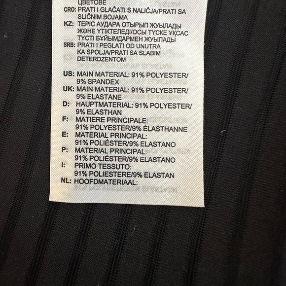 Adidas x Fiorucci Firebird Dress Black Sheer Swimsuit Coverup (size medium) - Picture 9 of 9